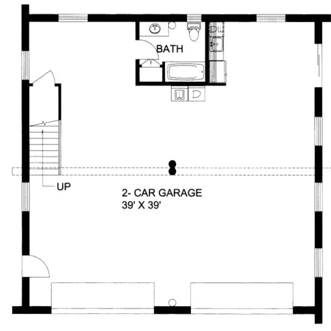 Main Floor Plan for House Plan #458801