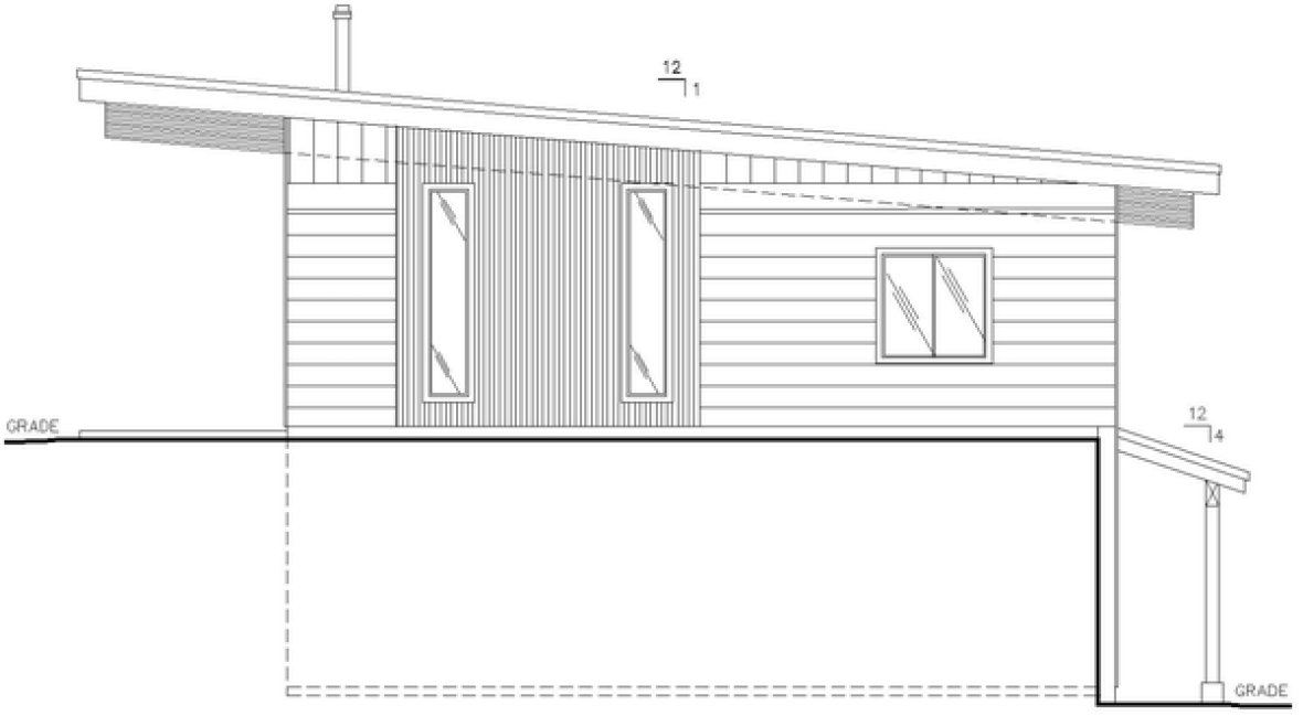 Right Elevation for House Plan #454661