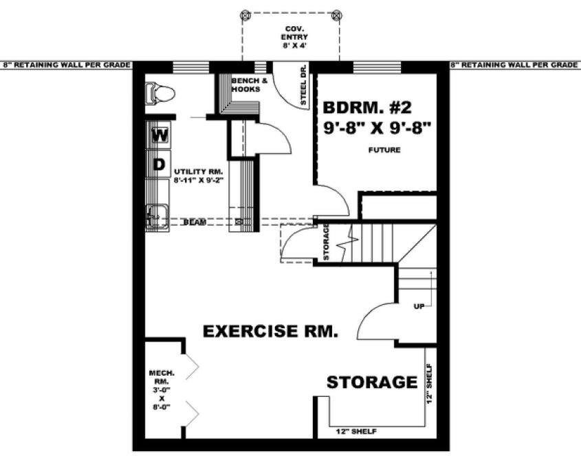 Basement Plan for House Plan #454661