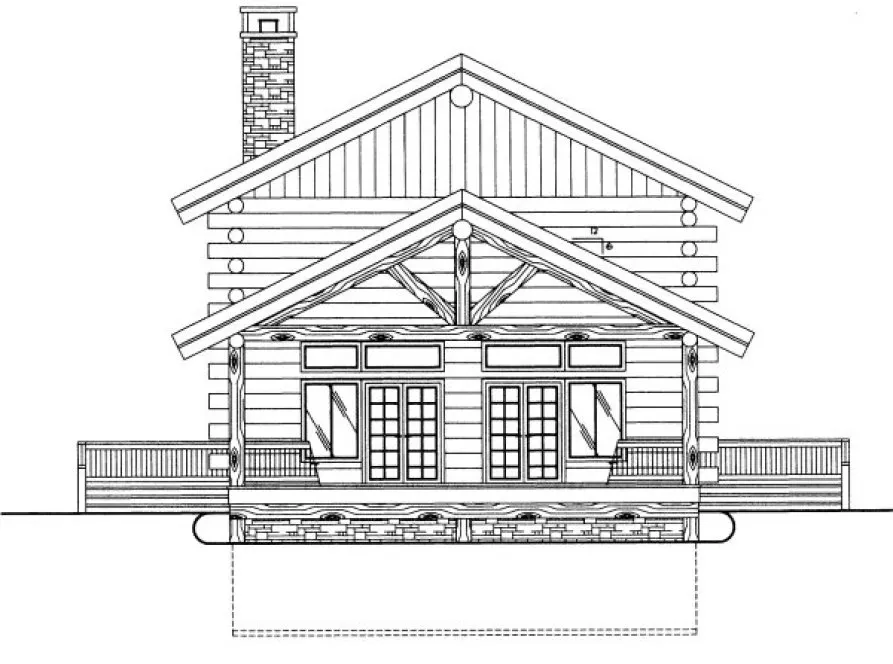 Full Rendering for House Plan #451901