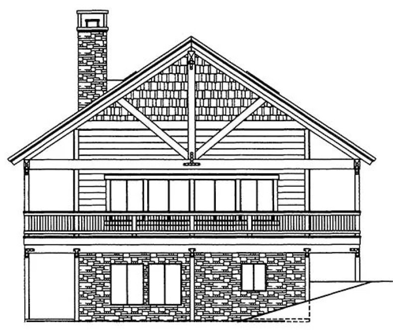Right Elevation for House Plan #458561