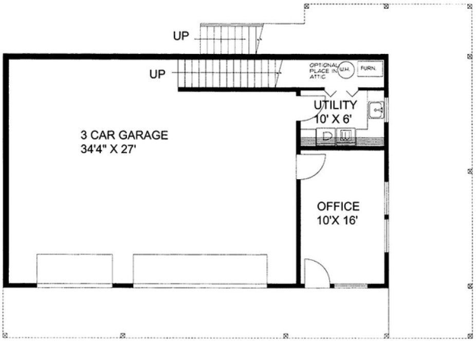 Basement Plan for House Plan #458561