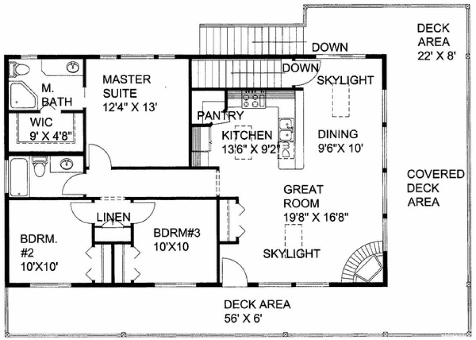 Main Floor Plan for House Plan #458561