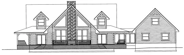 Full Rendering for House Plan #456901