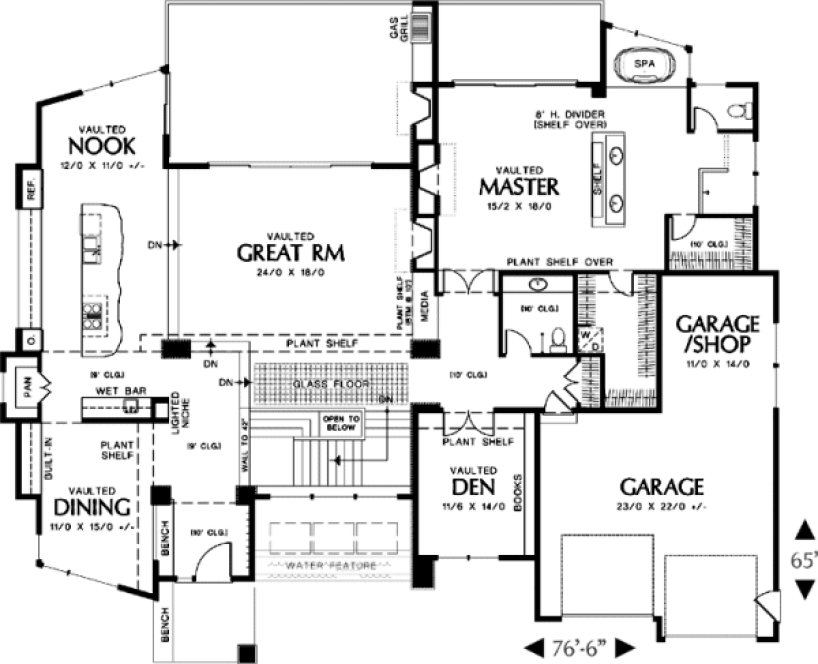 Main Floor Plan for House Plan #320141