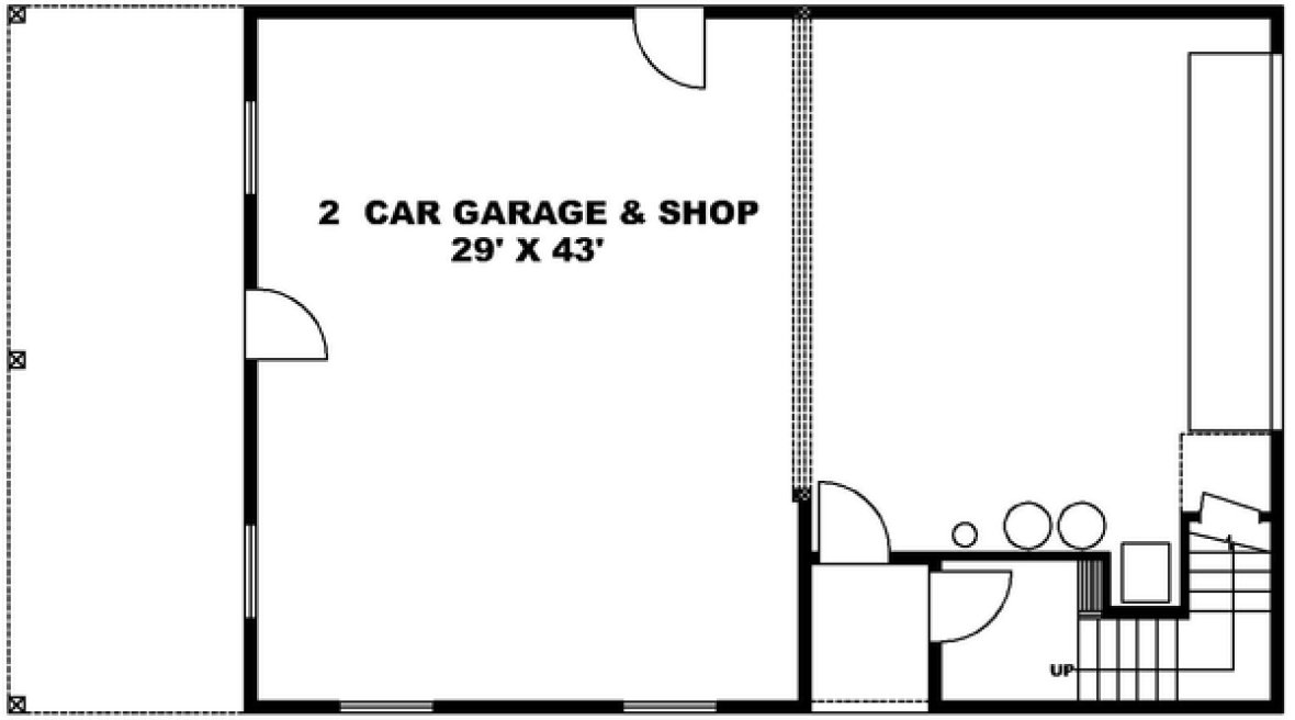 Floorplan lower for House Plan #459731