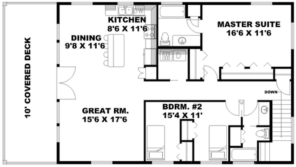 Main Floor Plan for House Plan #459731