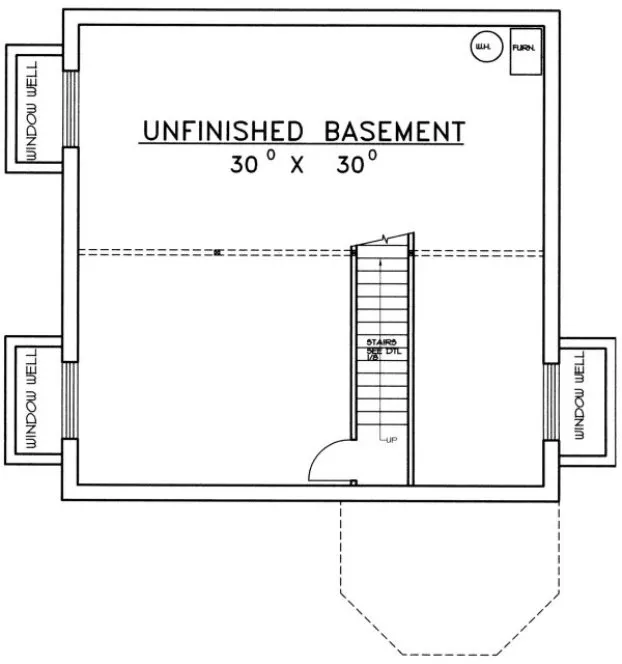 Basement Plan for House Plan #458002