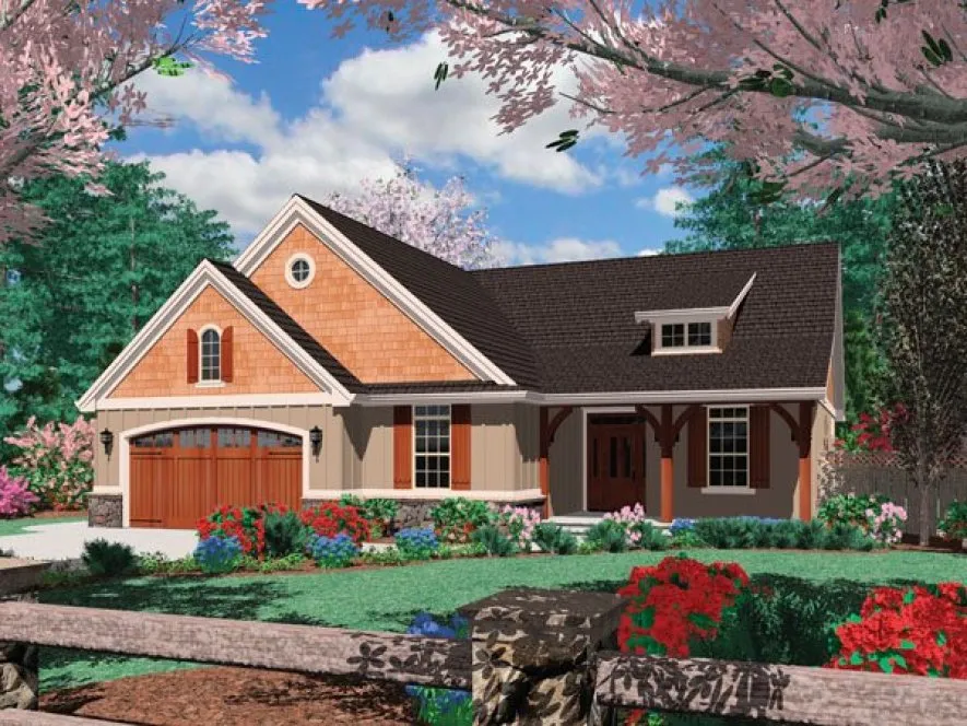 Full Rendering for House Plan #320511