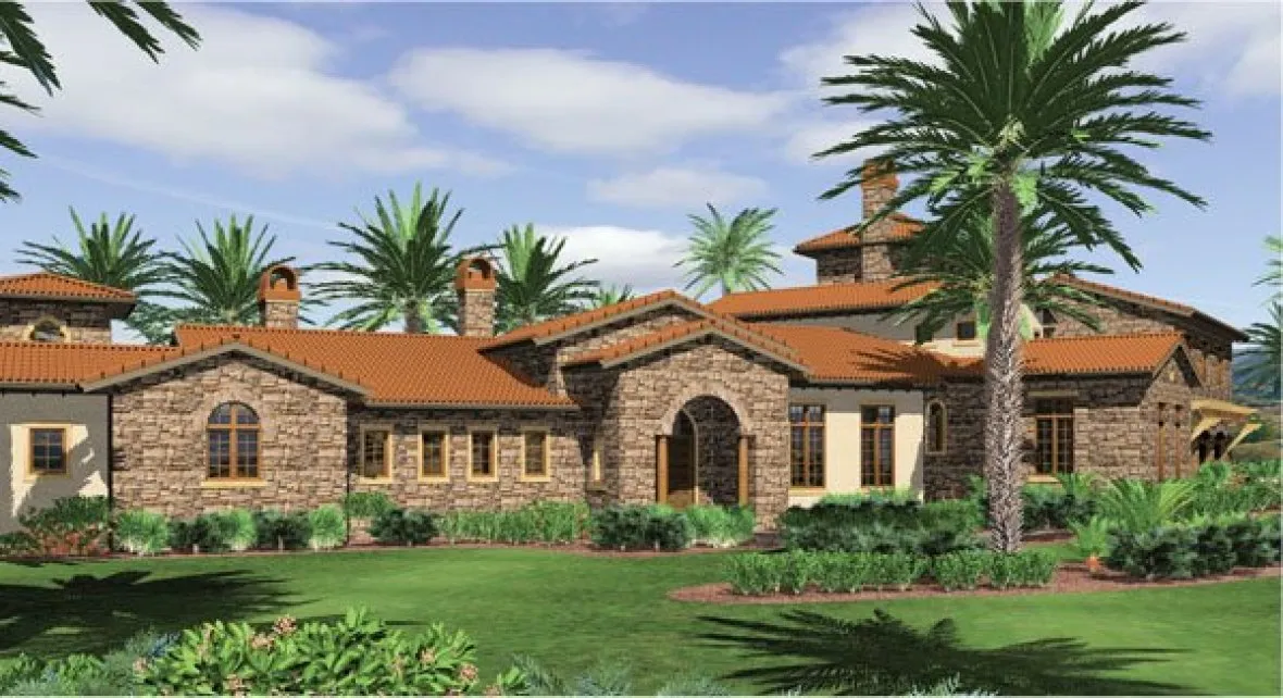 Full Rendering for House Plan #320442