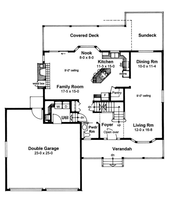 Main Floor Plan for House Plan #201572