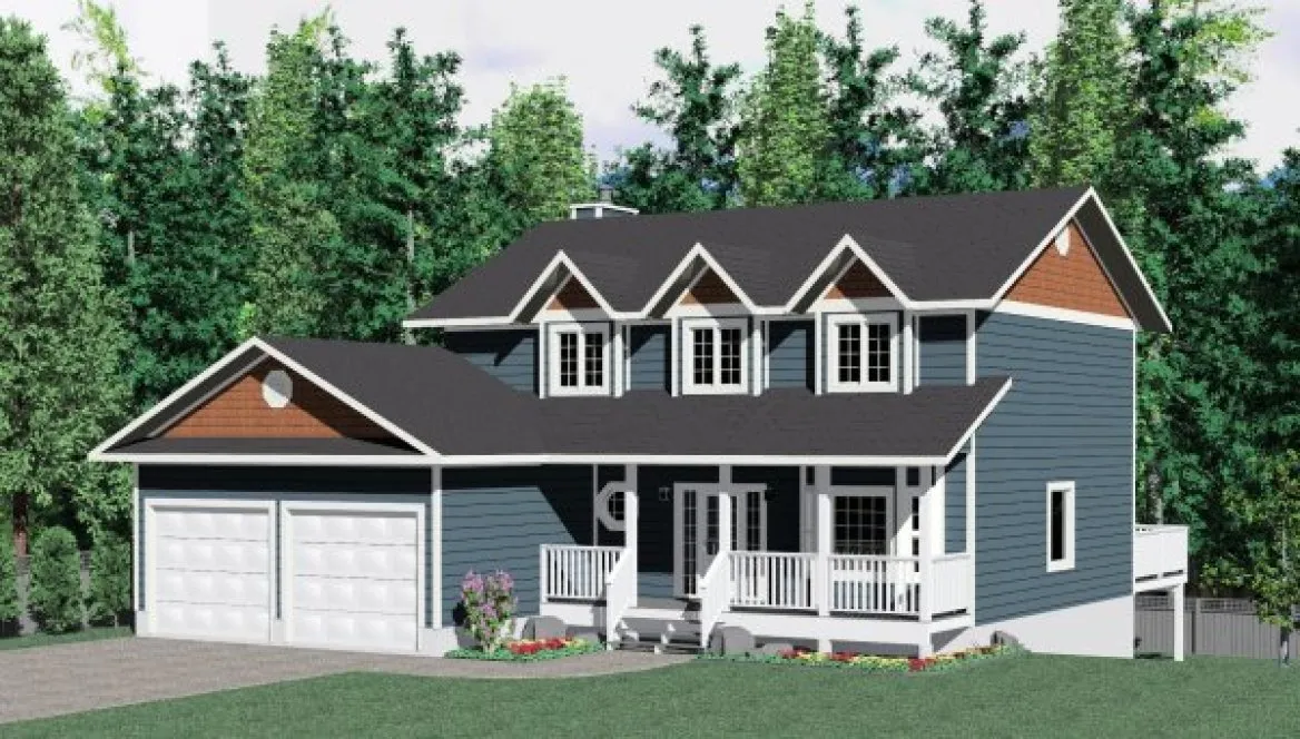 Full Rendering for House Plan #201572