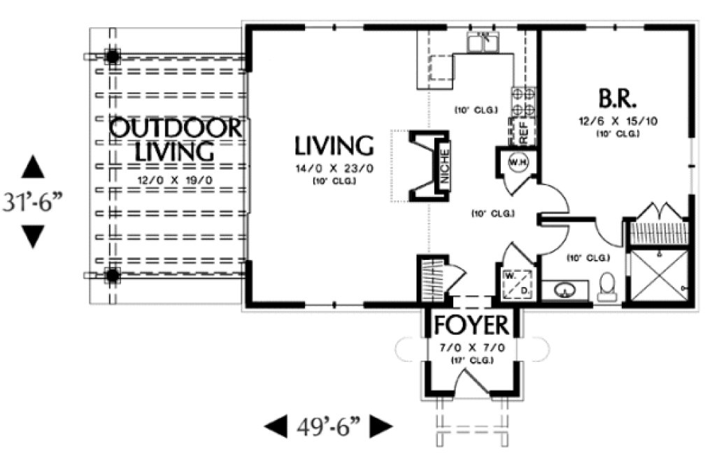 Main Floor Plan for House Plan #327511