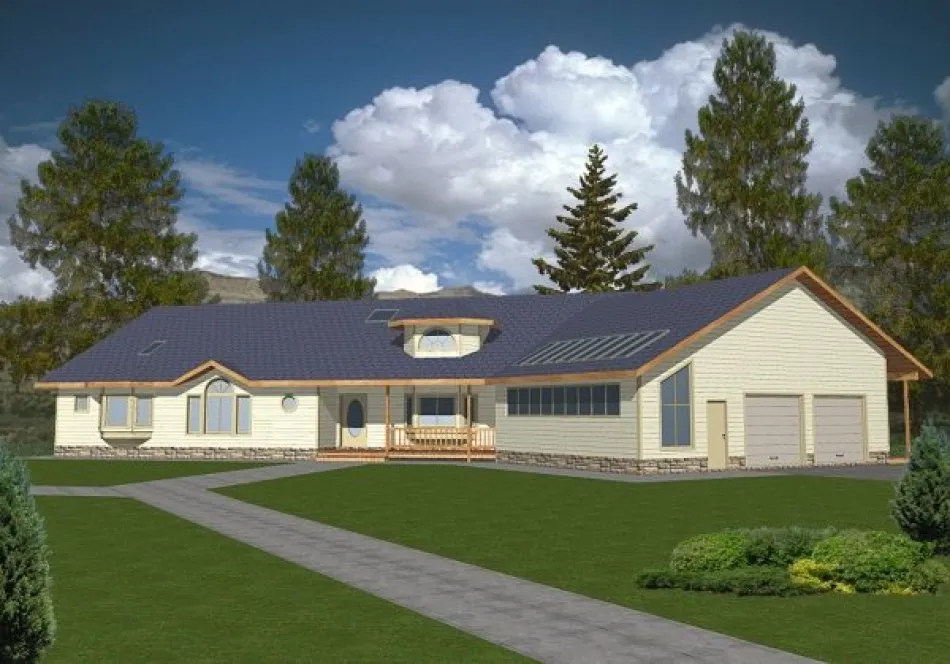 Full Rendering for House Plan #453102