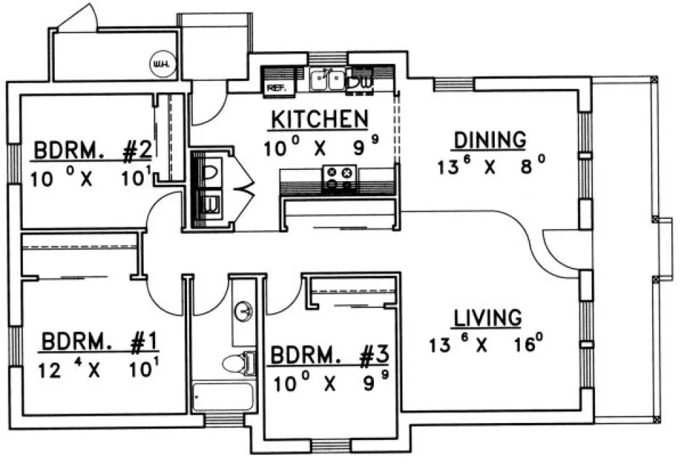 Main Floor Plan for House Plan #455102