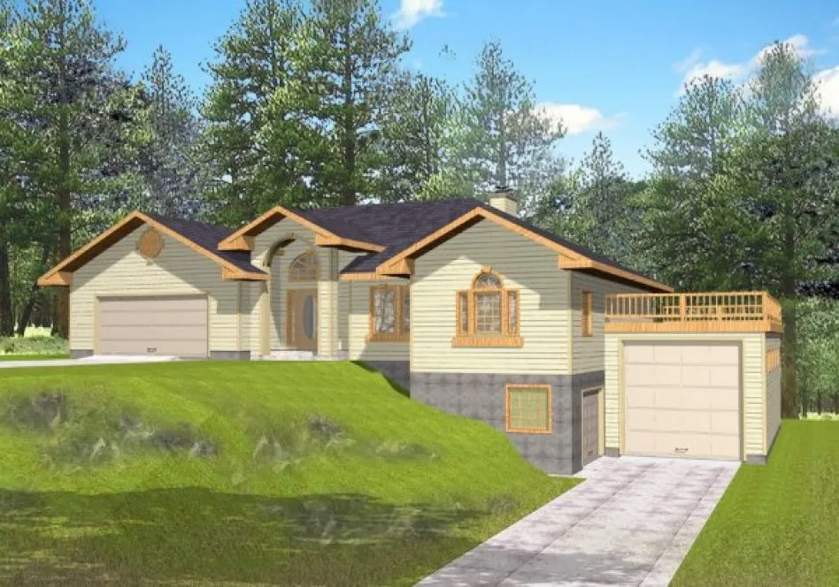 Full Rendering for House Plan #456102