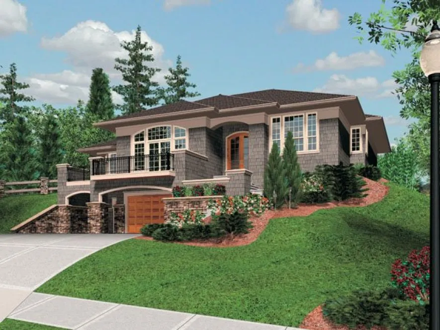 Full Rendering for House Plan #320221