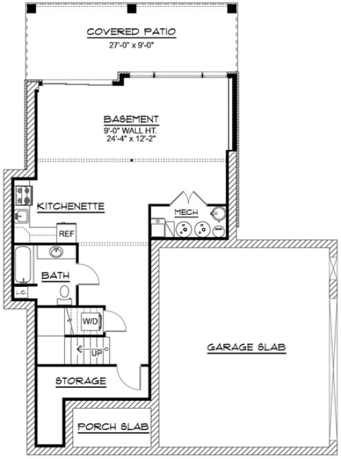 Basement Plan for House Plan #752303