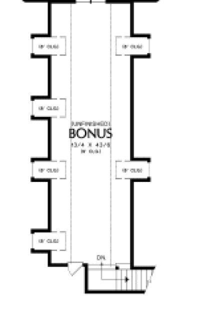 Second Floor Plan for House Plan #321322