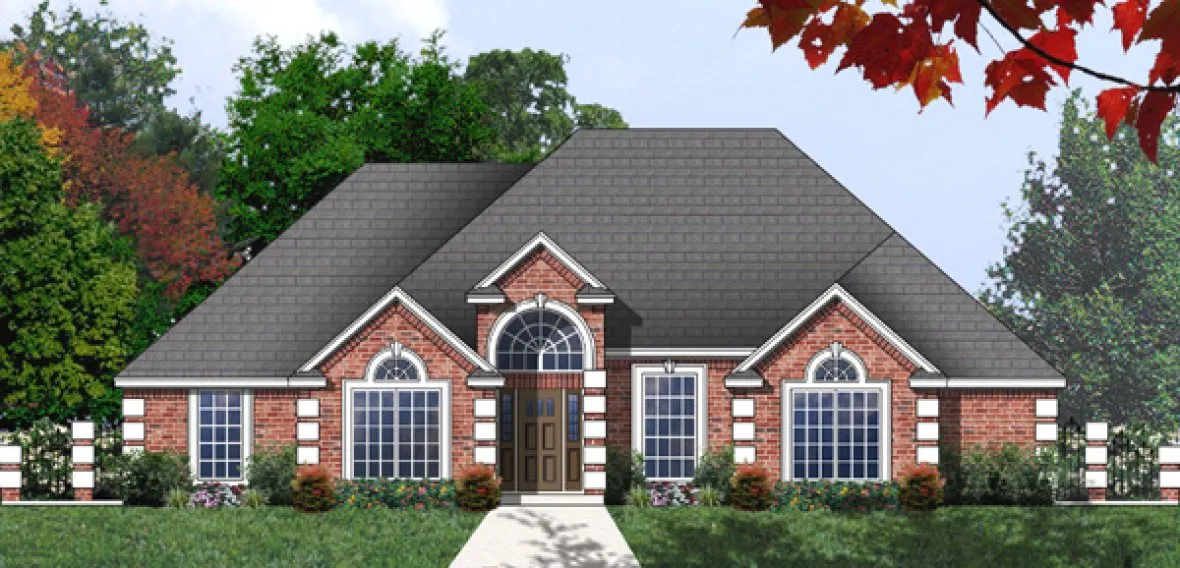 Full Rendering for House Plan #449091