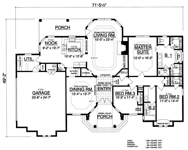 Main Floor Plan for House Plan #449991
