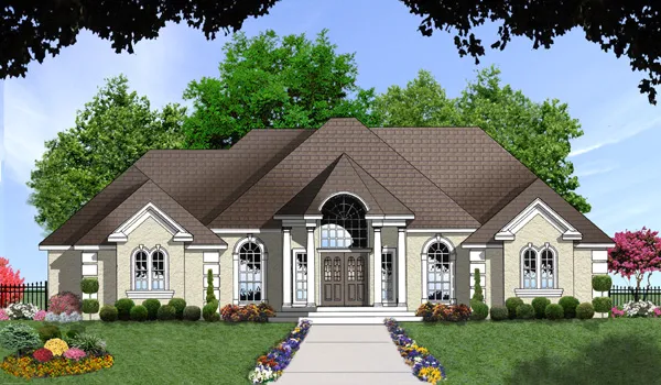Full Rendering for House Plan #449991