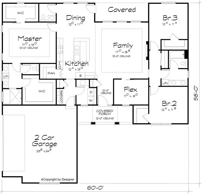 Main Floor Plan for House Plan #156891