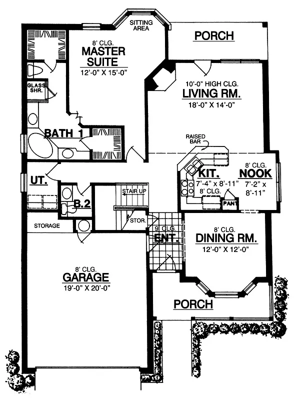Main Floor Plan for House Plan #443102