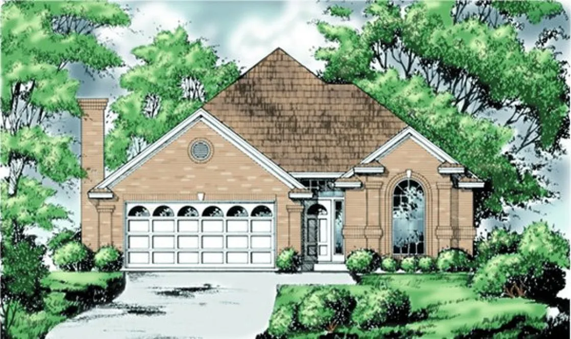 Full Rendering for House Plan #443202