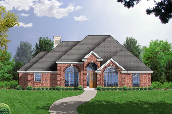 Full Rendering for House Plan #444902