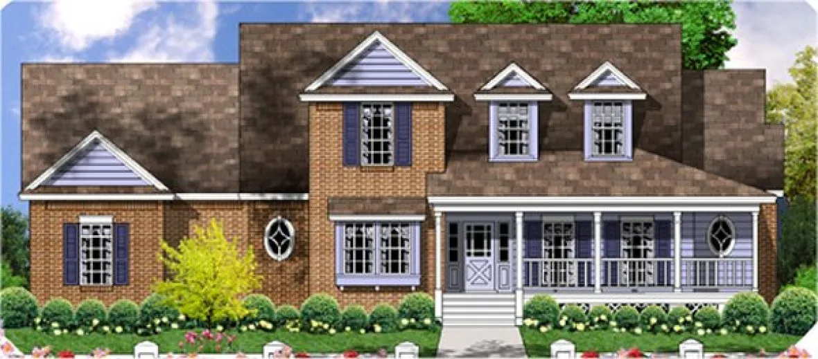 Full Rendering for House Plan #448612