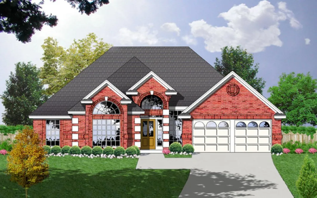 Full Rendering for House Plan #445912