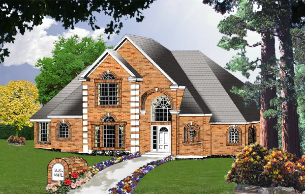 Full Rendering for House Plan #445222