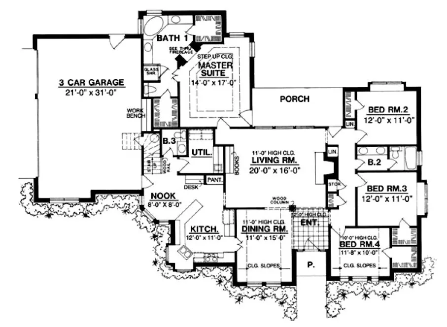Main Floor Plan for House Plan #440422