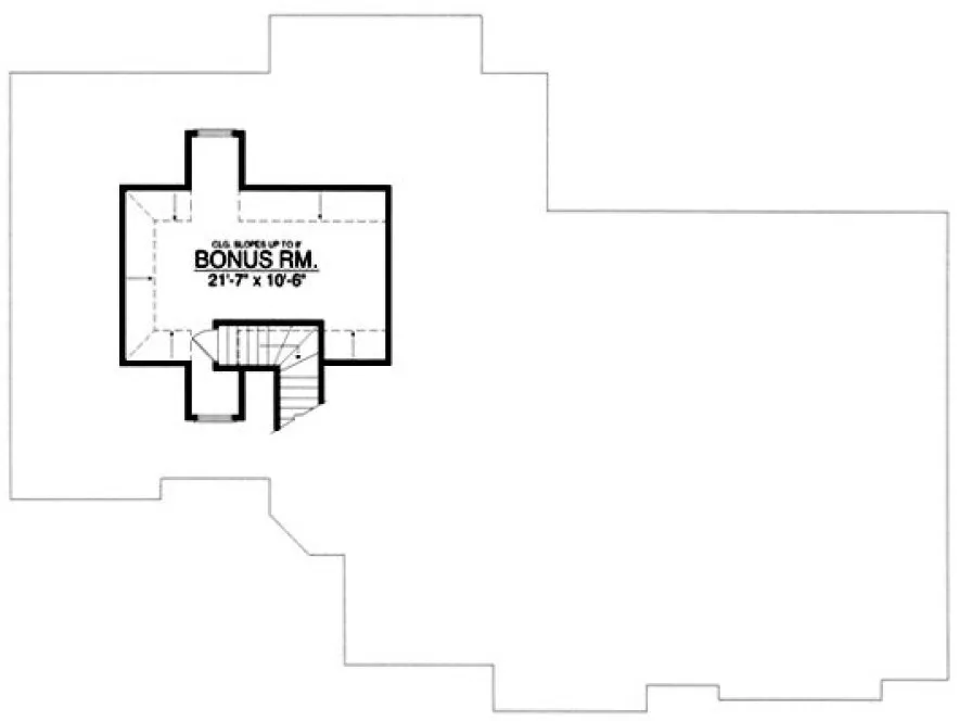 Second Floor Plan for House Plan #440422