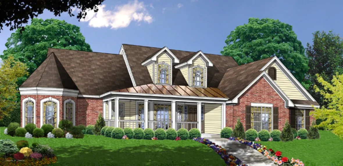 Full Rendering for House Plan #446922