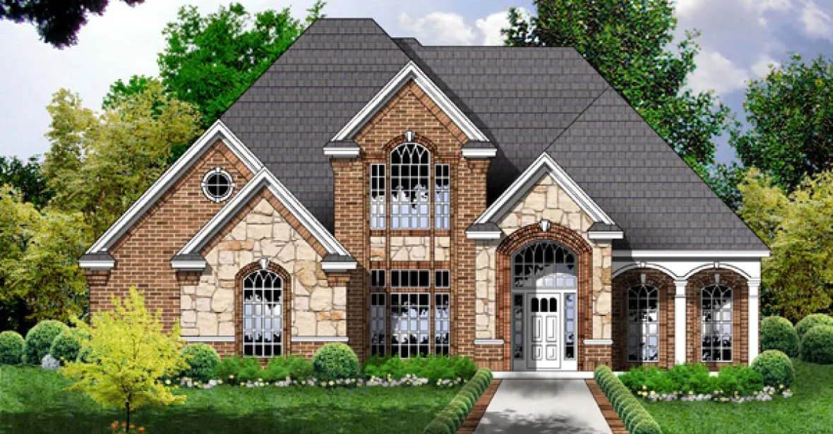 Full Rendering for House Plan #447922