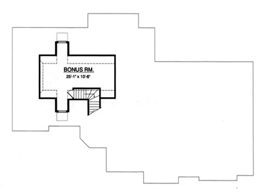 Second Floor Plan for House Plan #446132