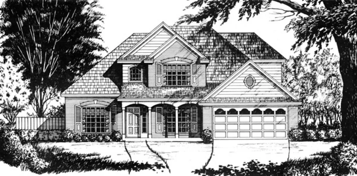Full Rendering for House Plan #442232