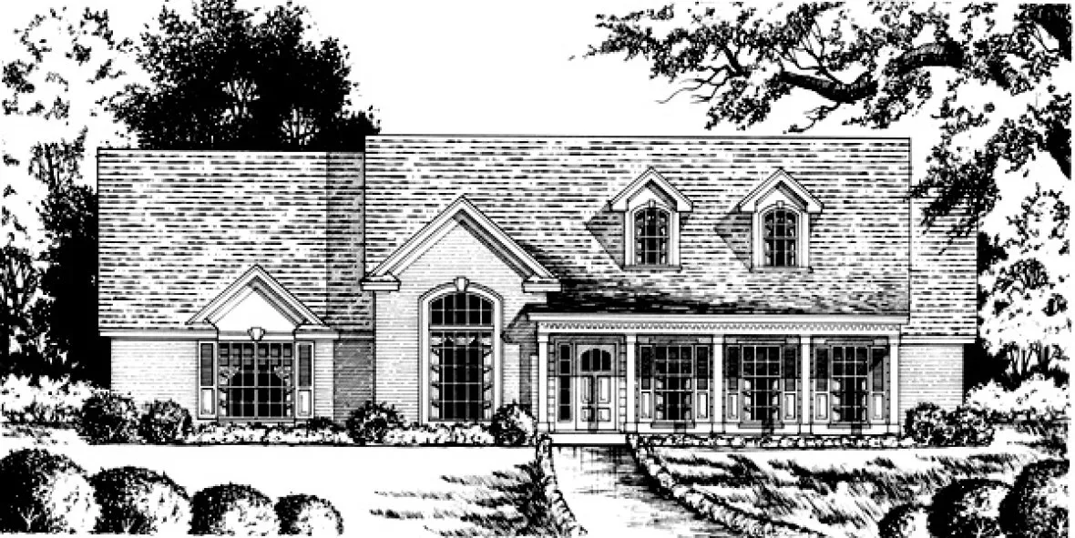 Full Rendering for House Plan #445332