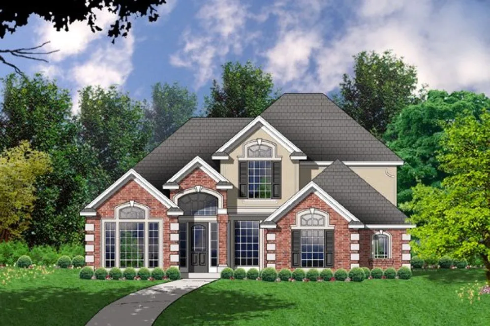 Full Rendering for House Plan #440442
