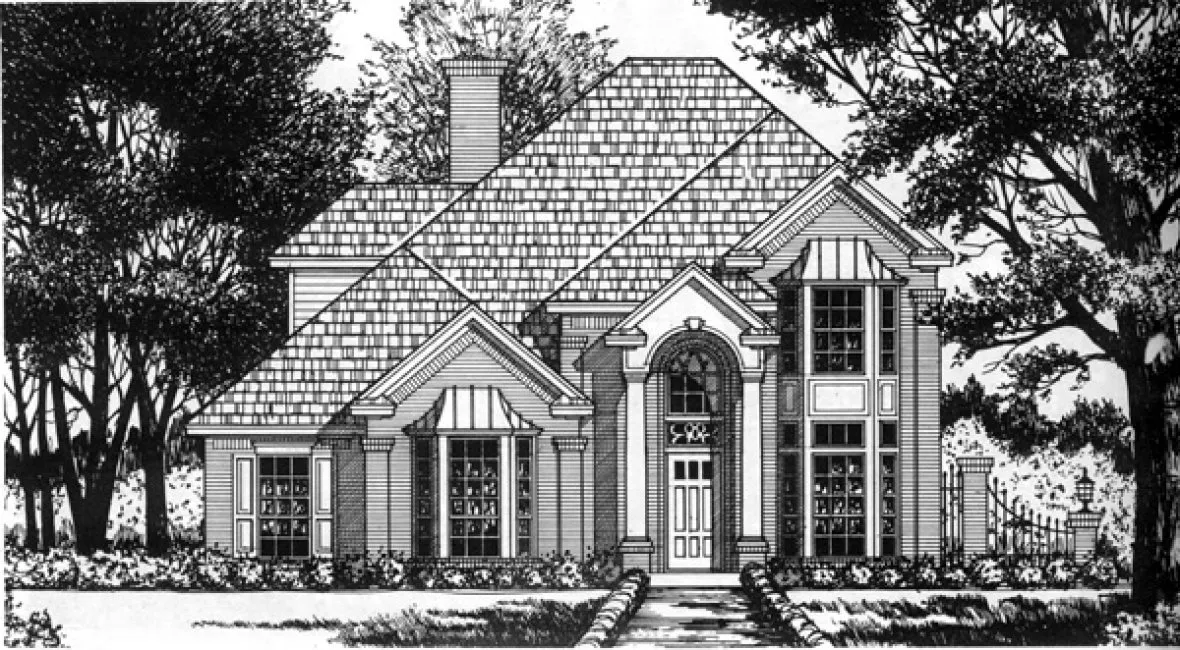 Full Rendering for House Plan #443542