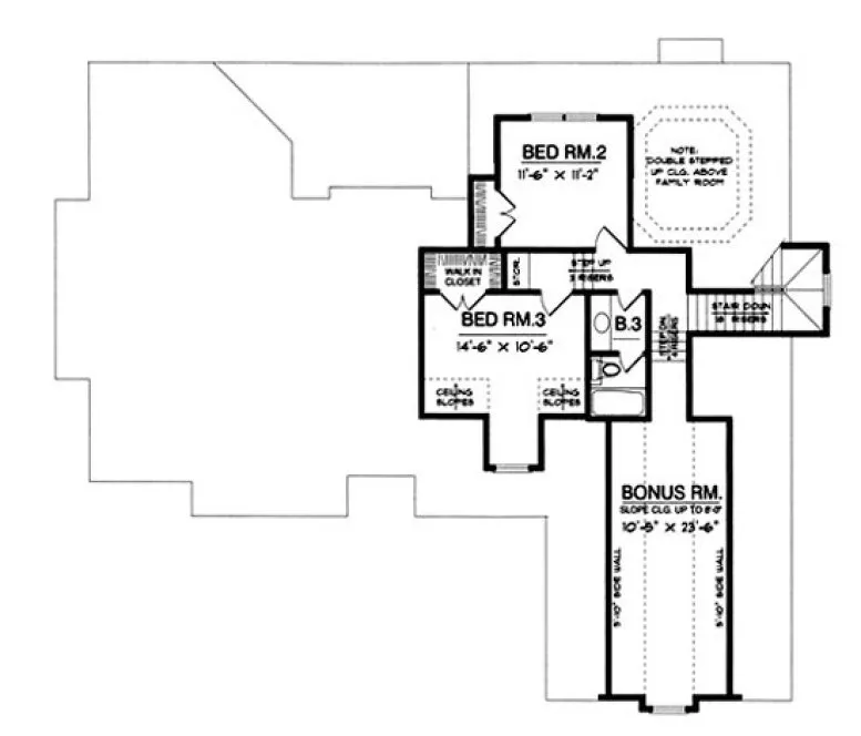 Second Floor Plan for House Plan #448152