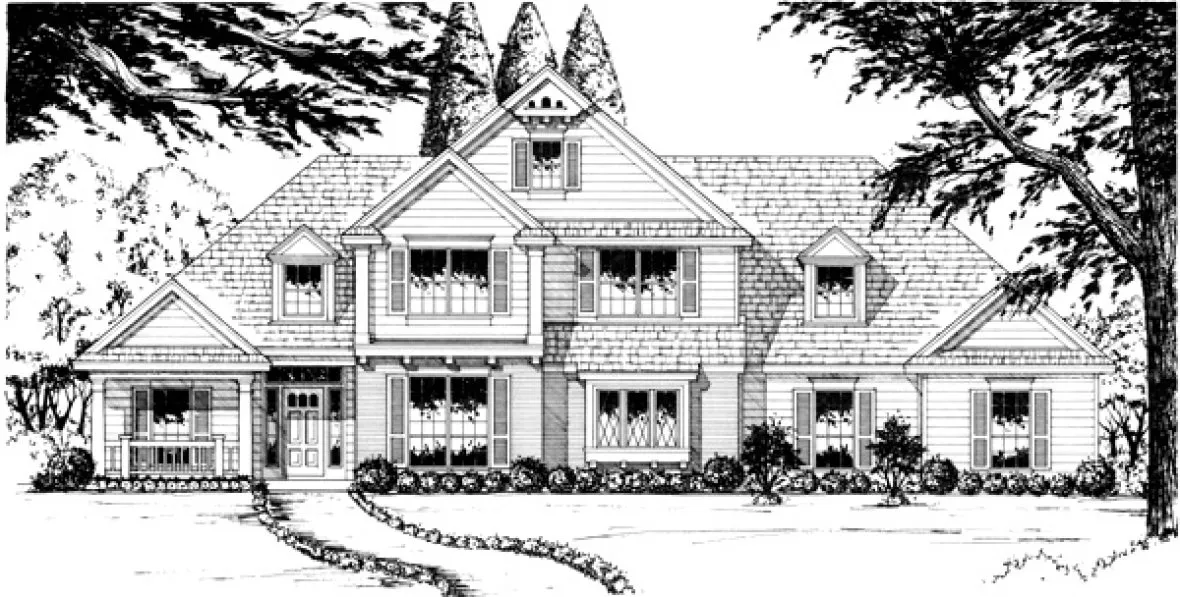 Full Rendering for House Plan #442752