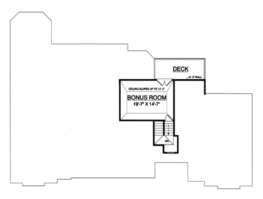 Second Floor Plan for House Plan #443462