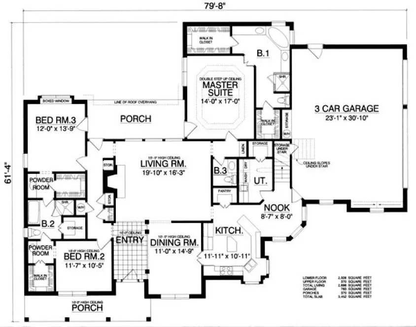 Main Floor Plan for House Plan #448962