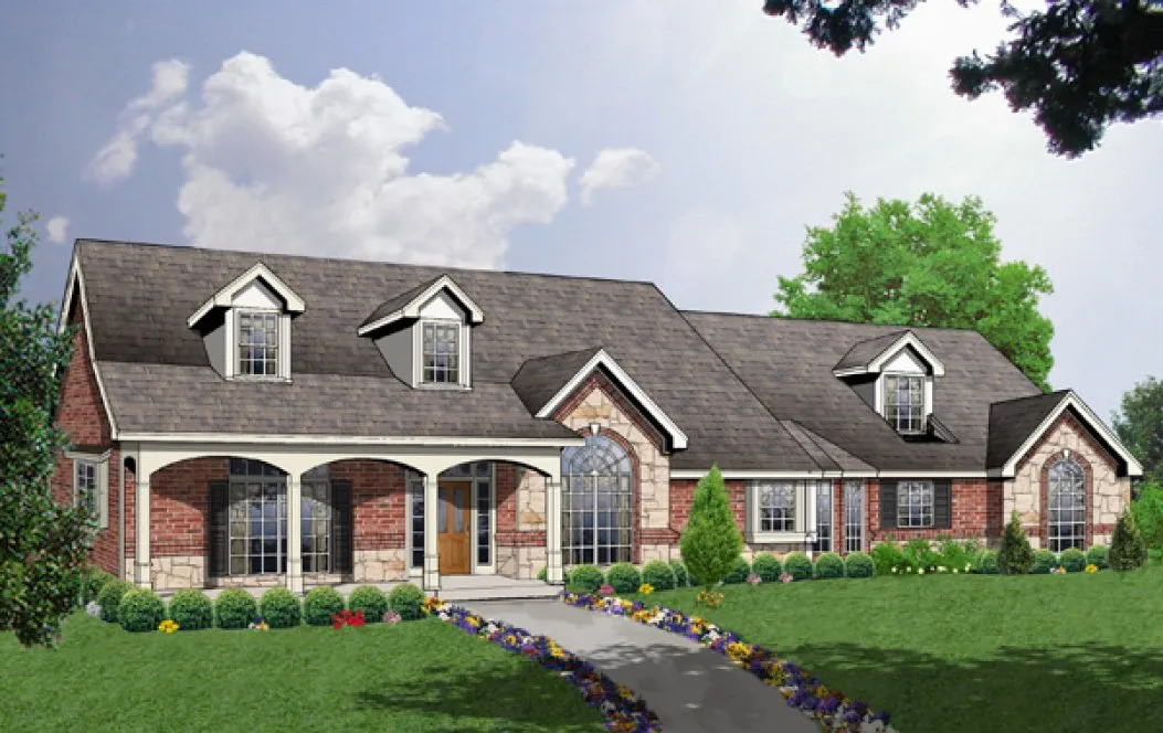 Full Rendering for House Plan #448962