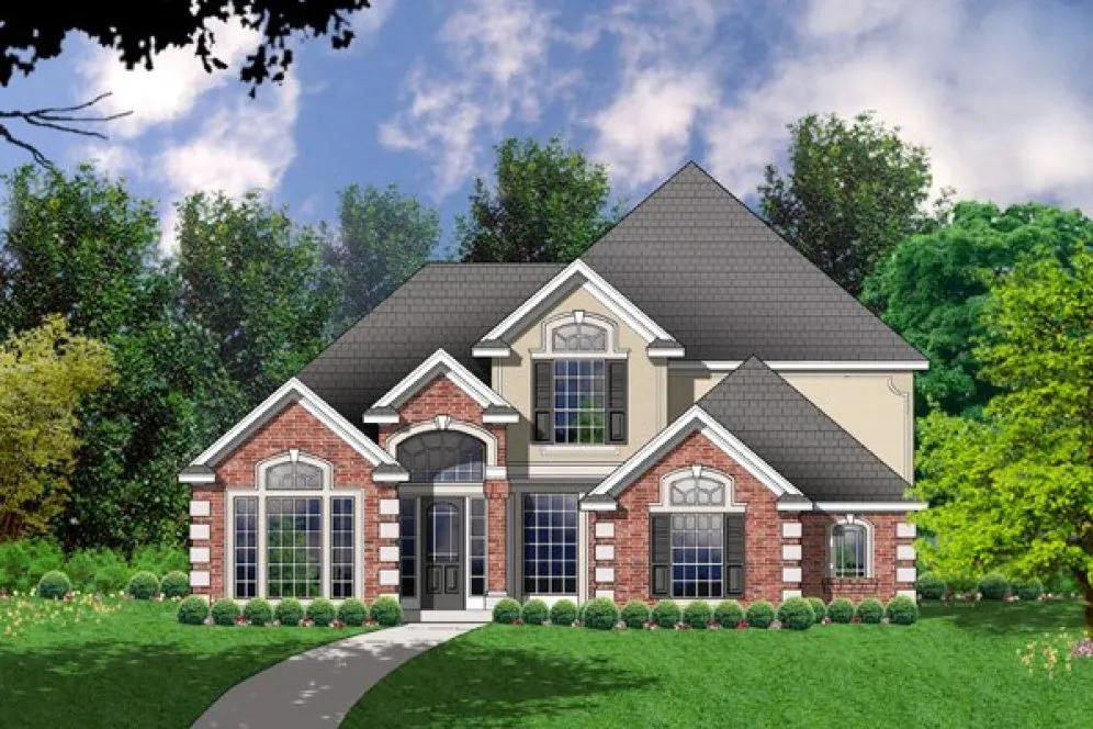 Full Rendering for House Plan #445072