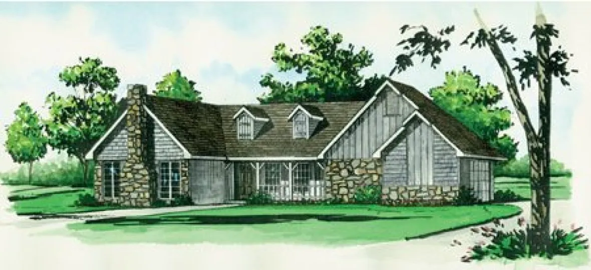 Full Rendering for House Plan #403011