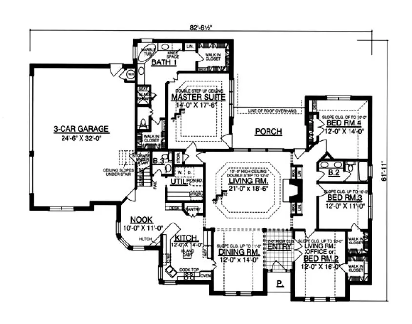 Main Floor Plan for House Plan #440272
